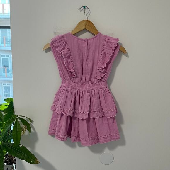 Gap Girl's Purple Ruffle Mini Dress Size Small - Picture 6 of 6